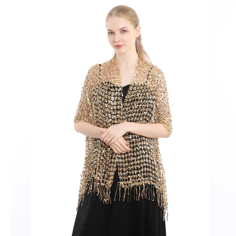 European and American Sequins  - Stole Wedding Shawl review and price