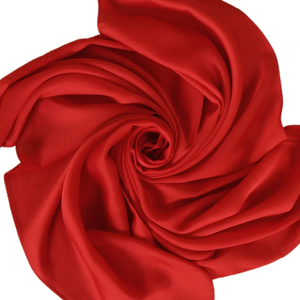 Satin Scarf Women 70cm Solid C - Silk Neck Scarf review and price
