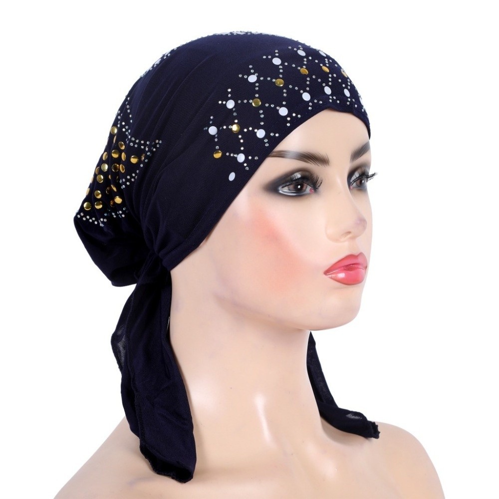Fashion Gold Sequins Turban Hi - Head Wrap Turban review and price