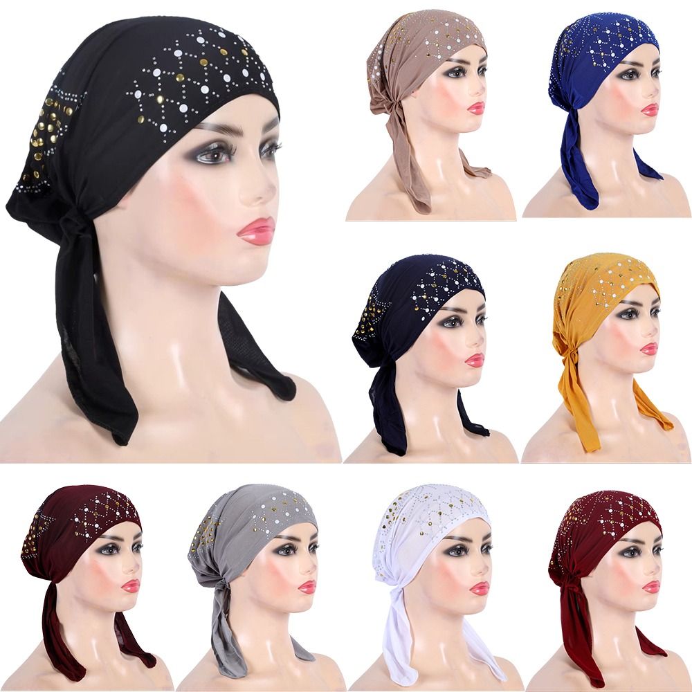Fashion Gold Sequins Turban Hi - Head Wrap Turban review and price