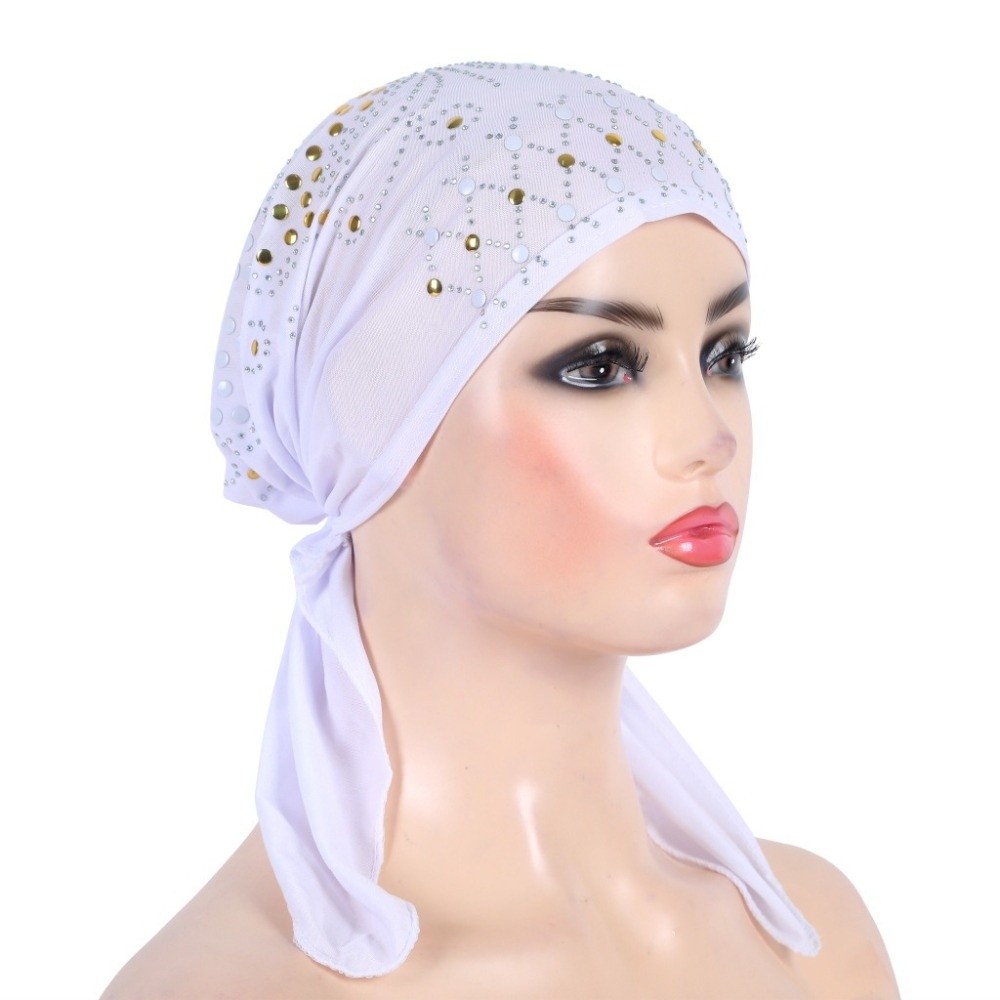 Fashion Gold Sequins Turban Hi - Head Wrap Turban review and price