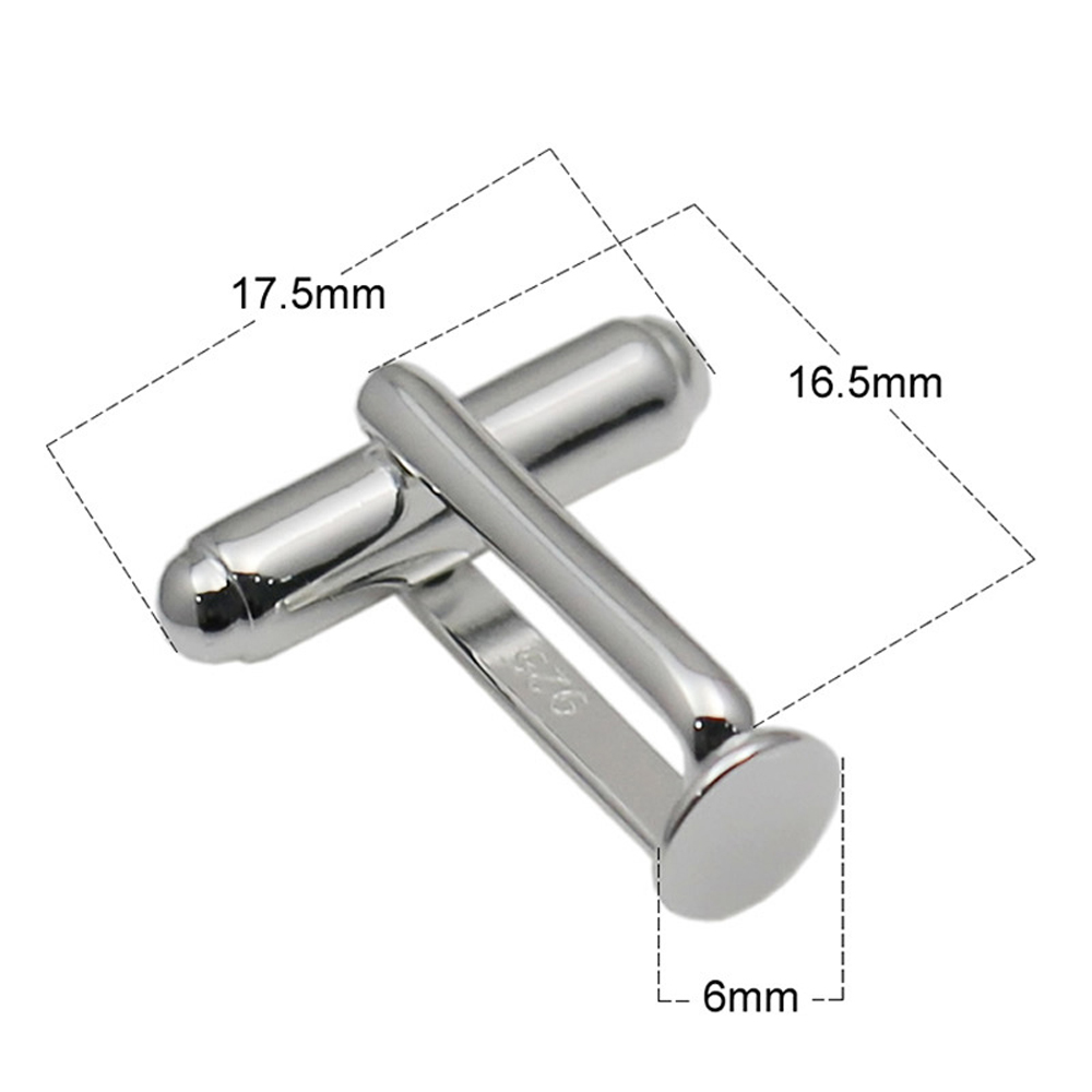 925 Solid Silver Cufflink Blan - Tie Clip Silver review and price