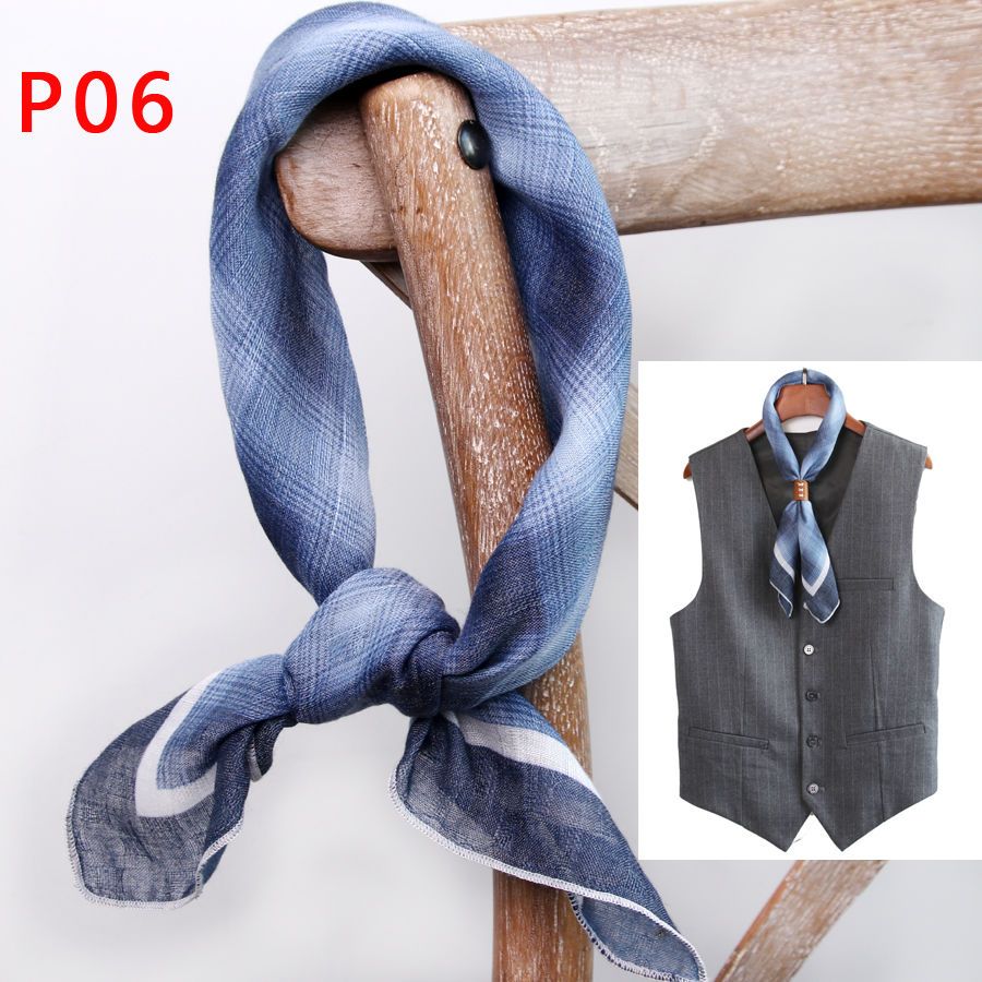 Men's Square Scarf with Button - Bandana Cotton review and price
