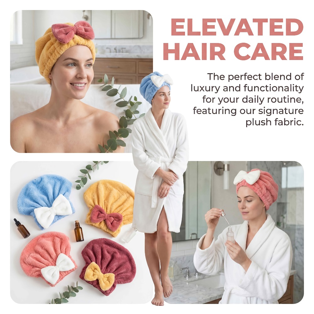 Microfiber Hair Drying Cap, Qu - Head Wrap Turban review and price