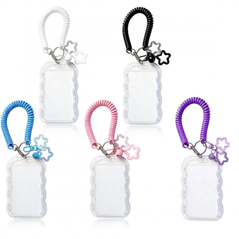 insUnique wavy edge ID card ho - Lanyard Badge Holder review and price