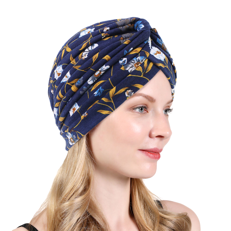 New Flower Print Knot Turban H - Head Wrap Turban review and price