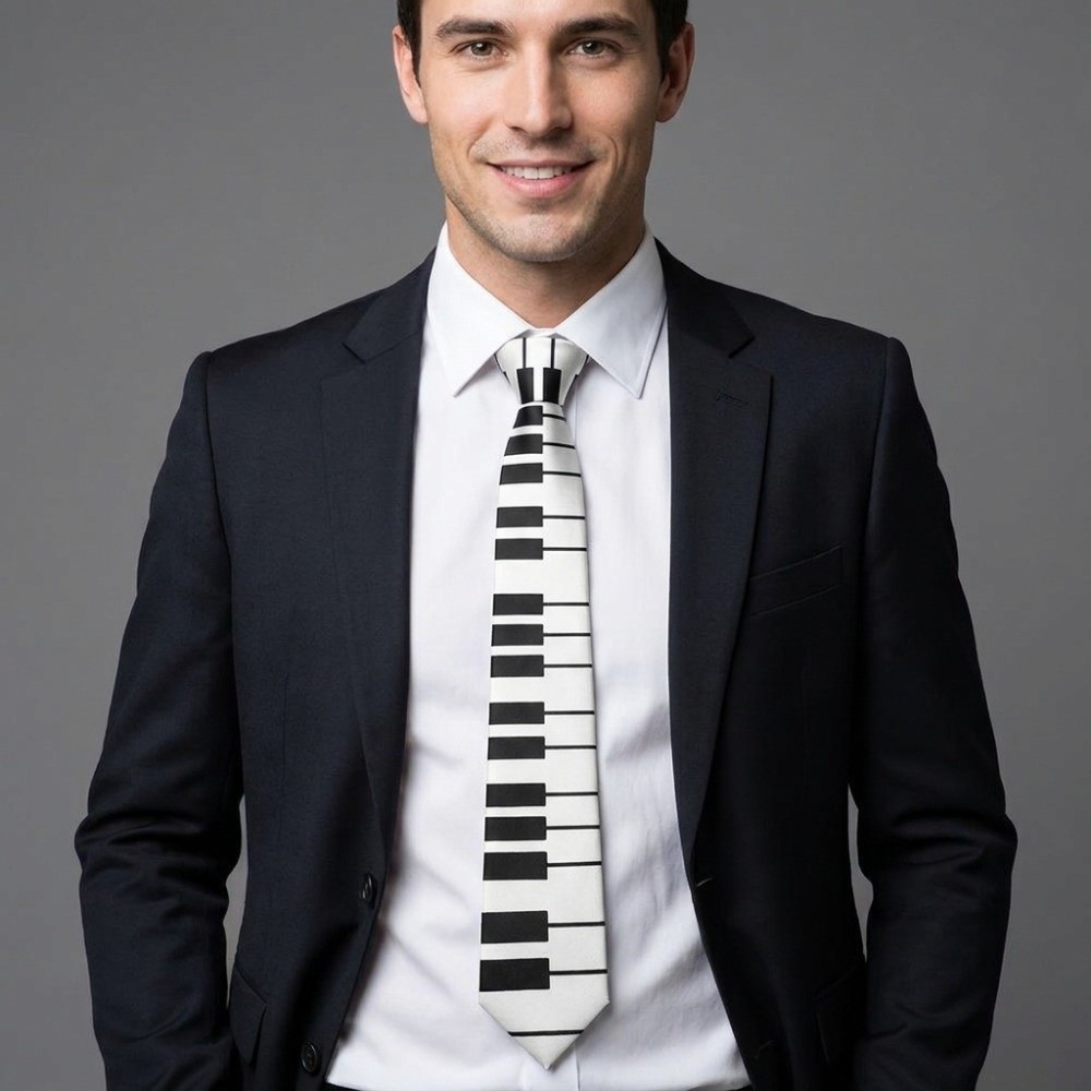 Simple Skinny Piano Necktie Sl - Skinny Tie Men review and price